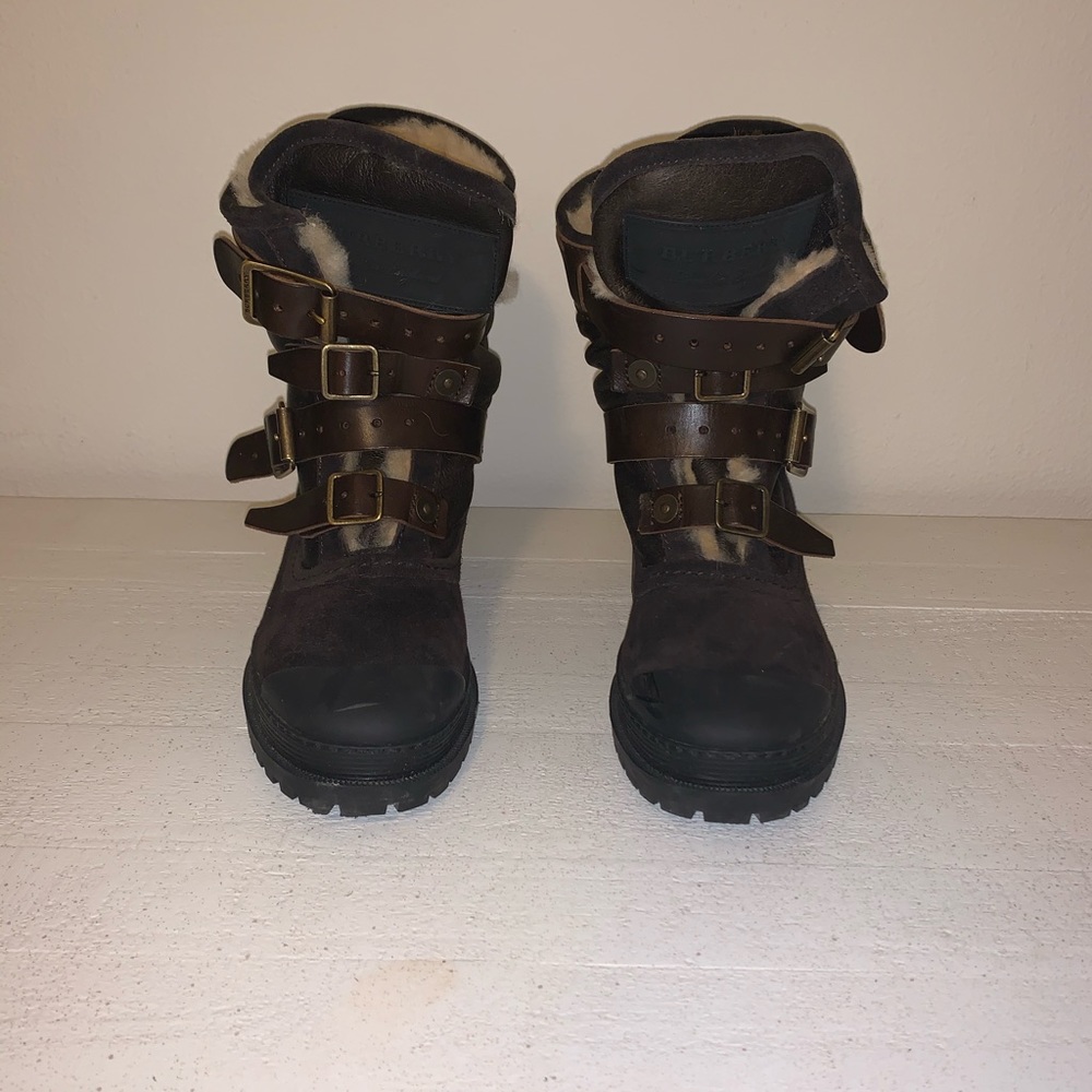 Burberry shearling boots 38,5/ US 8